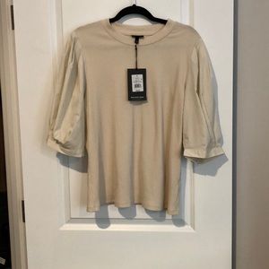 NWT WWW Balloon Sleeve Top